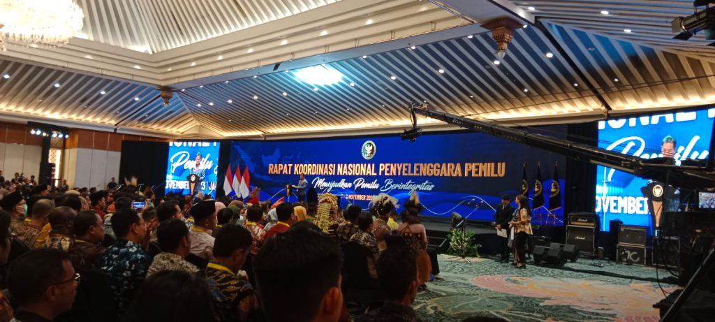 Bawaslu Kebumen Hadiri Rakornas Wujudkan Pemilu Berintegritas