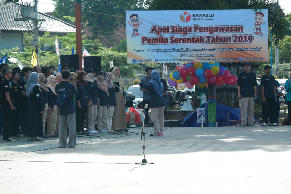 BAWASLU KAB. KEBUMEN GELAR APEL SIAGA PENGAWASAN PEMILU 2019