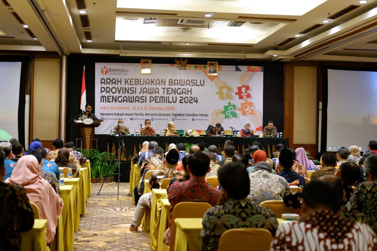 Satukan Visi dan Misi menjelang Pemilu 2024, Bawaslu Kebumen Hadiri Konsolidasi bersama Bawaslu Provinsi Jawa Tengah