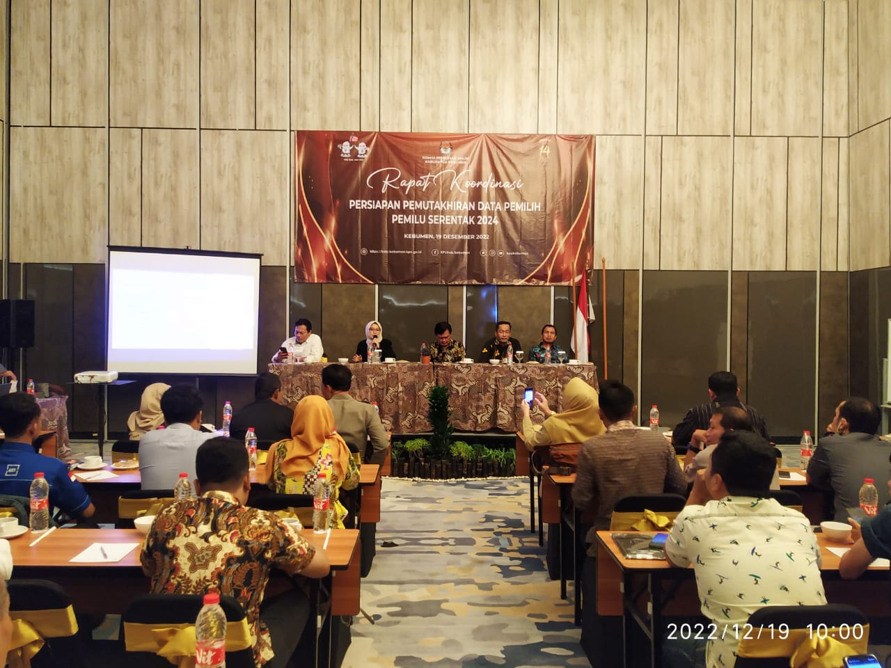 Bawaslu Kebumen Hadiri Rakor Pemutakhiran daftar pemilih persiapan pemilu 2024