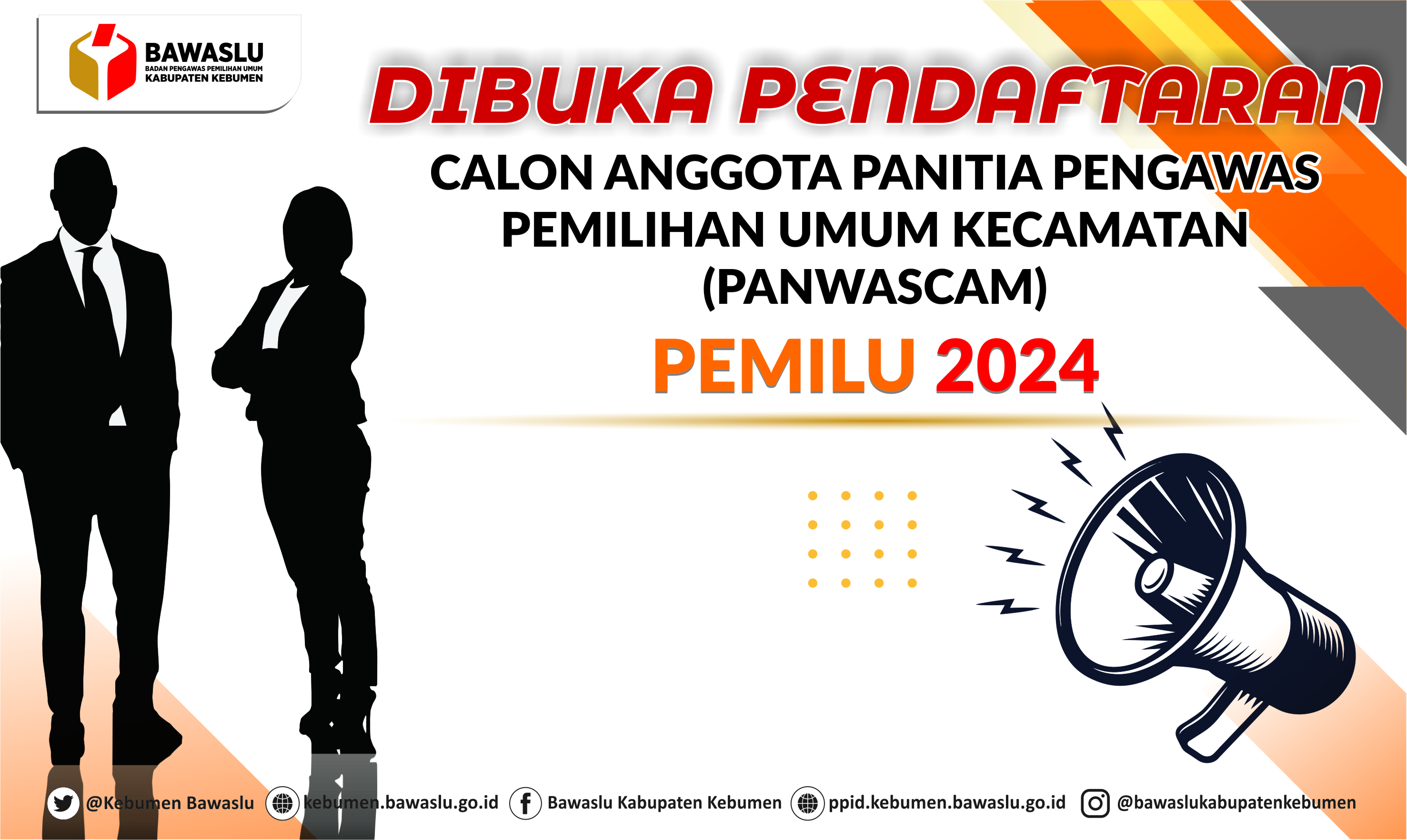 Pendaftaran Perpanjangan Calon Anggota Panwaslu Kecamatan Pemilu 2024