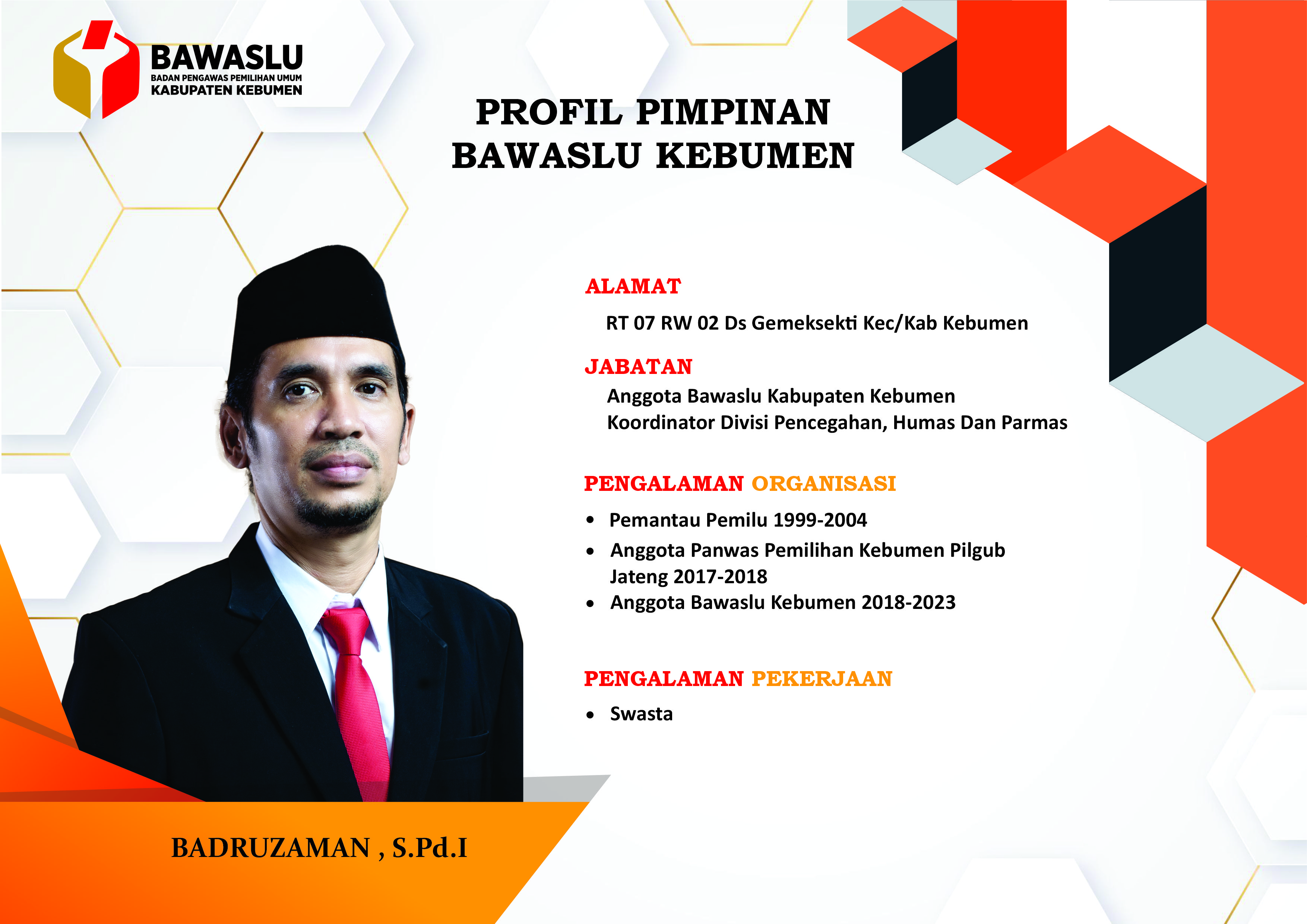 Anggota Bawaslu Kebumen