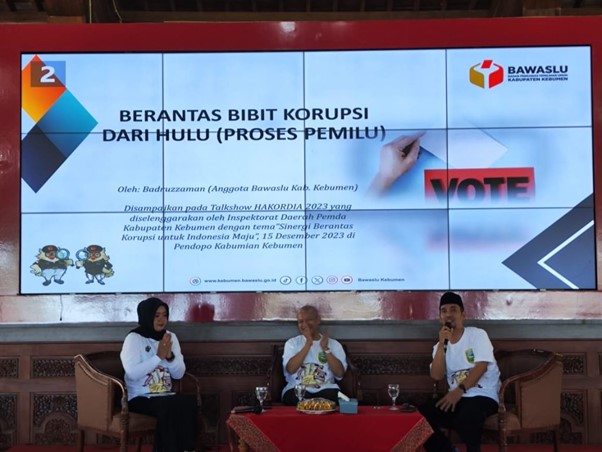 Bawaslu Kebumen Serukan Tolak Politik Uang dalam Peringatan Hakordia 2023
