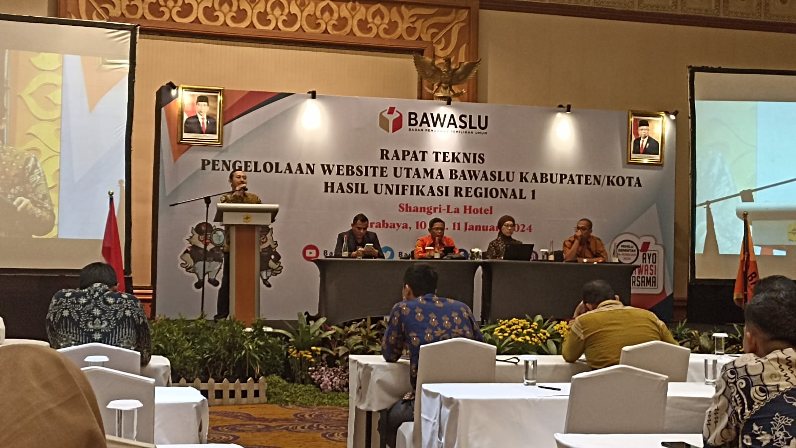 Sambutan dari para narasumber