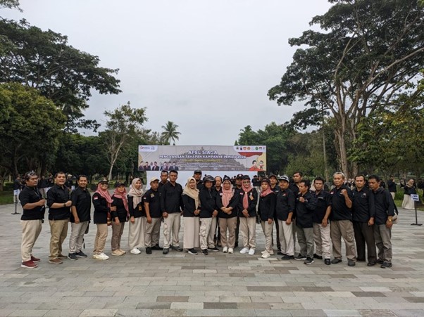 Panwascam Se-Kebumen Hadiri Apel Siaga di Borobudur