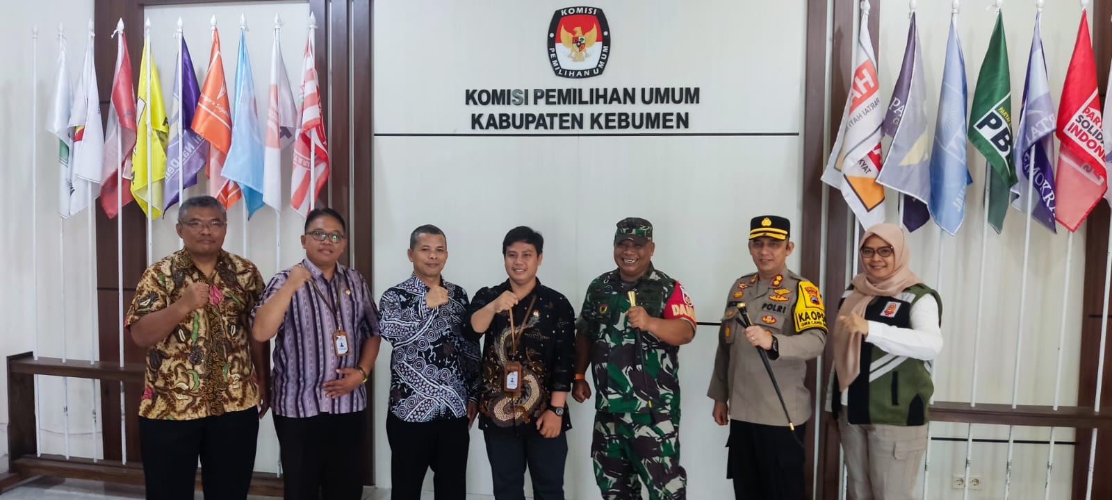 Bawaslu Kabupaten Kebumen menghadiri Undangan Konsolidasi menjelang masa tenang