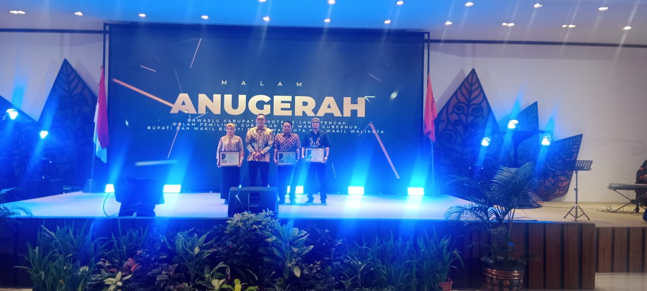 Raih Dua Penghargaan dari Bawaslu Provinsi Jateng