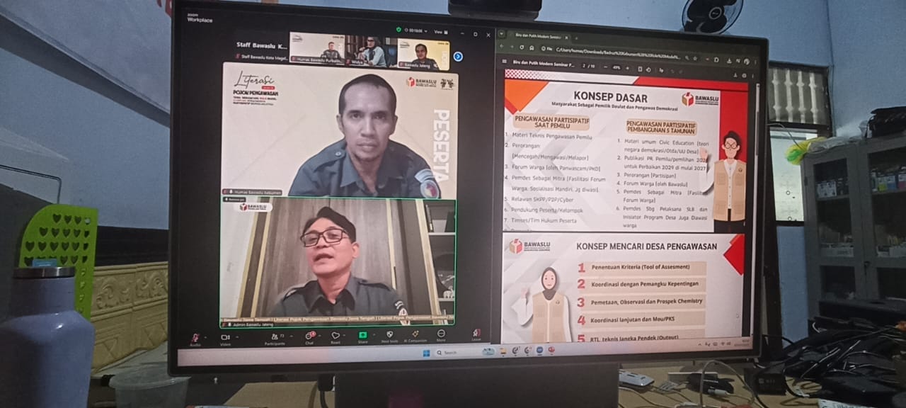 Anggota Bawaslu Kebumen Bagikan Kunci Kampung Pengawasan Partisipatif Berkelanjutan.