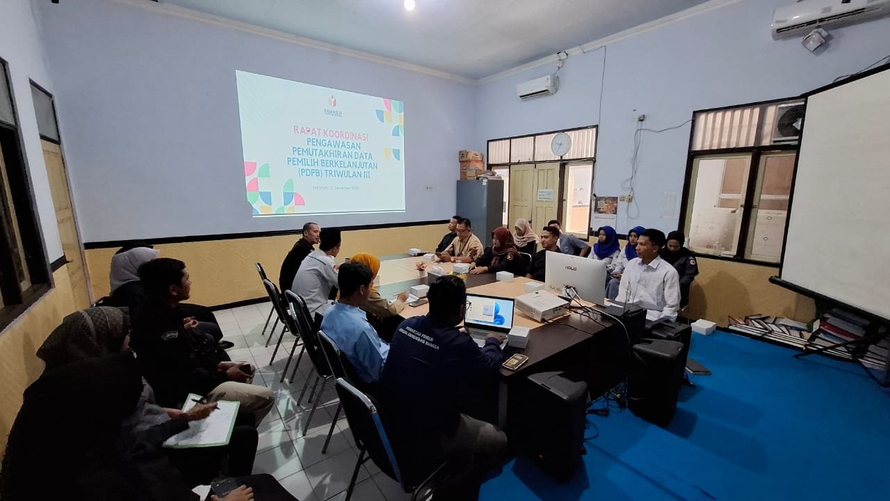 Bawaslu Kebumen Gelar Koordinasi Pengawasan PDPB Triwulan III