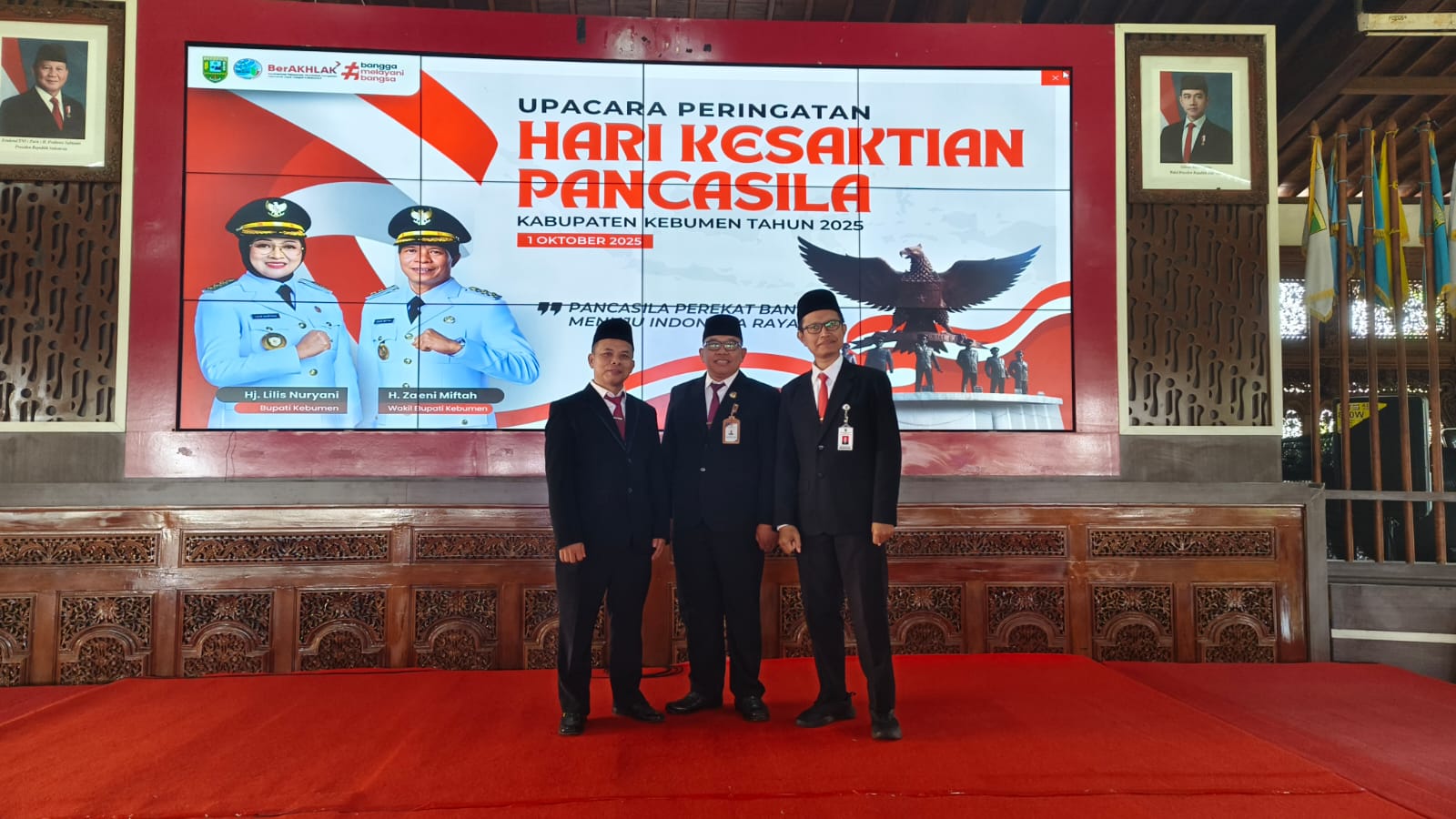 Ketua Bawaslu Kabupaten Kebumen Hadiri Upacara Hari Kesaktian Pancasila di Pendopo