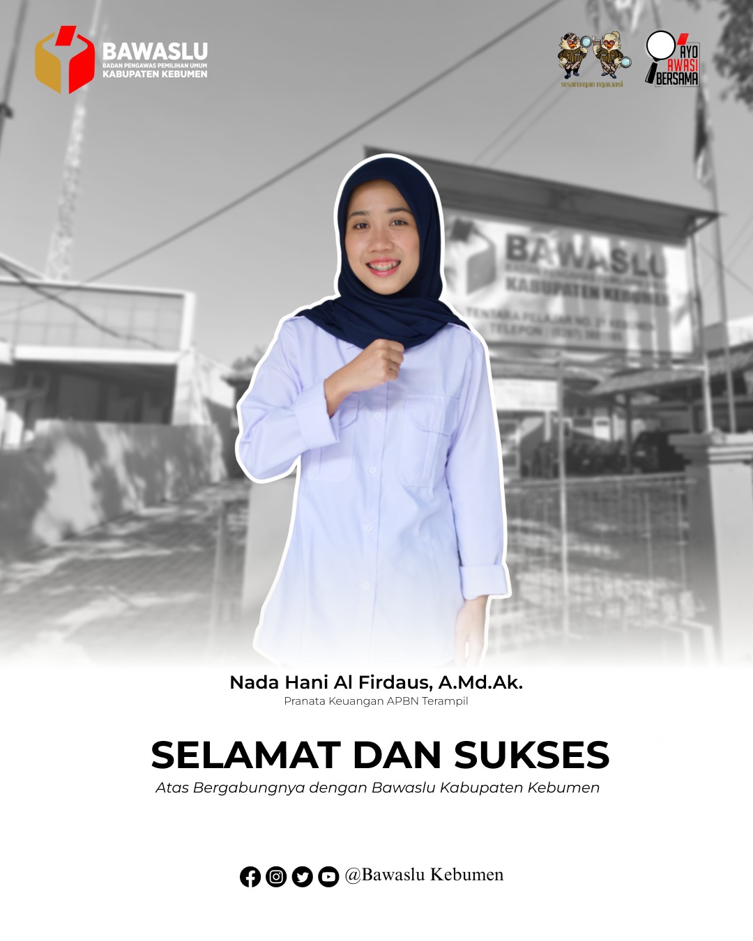 Januari 2026, Bawaslu Kebumen Mendapat Tambahan 1 PNS