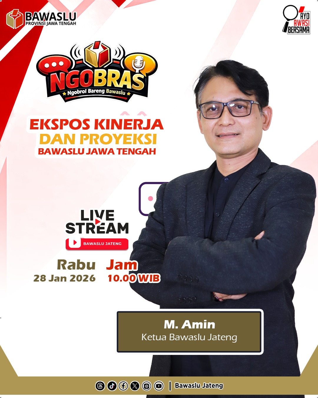 Bawaslu Jateng : Pencapaian 2025 dan Strategi 2026 “Fokus pada Konsolidasi Demokrasi”