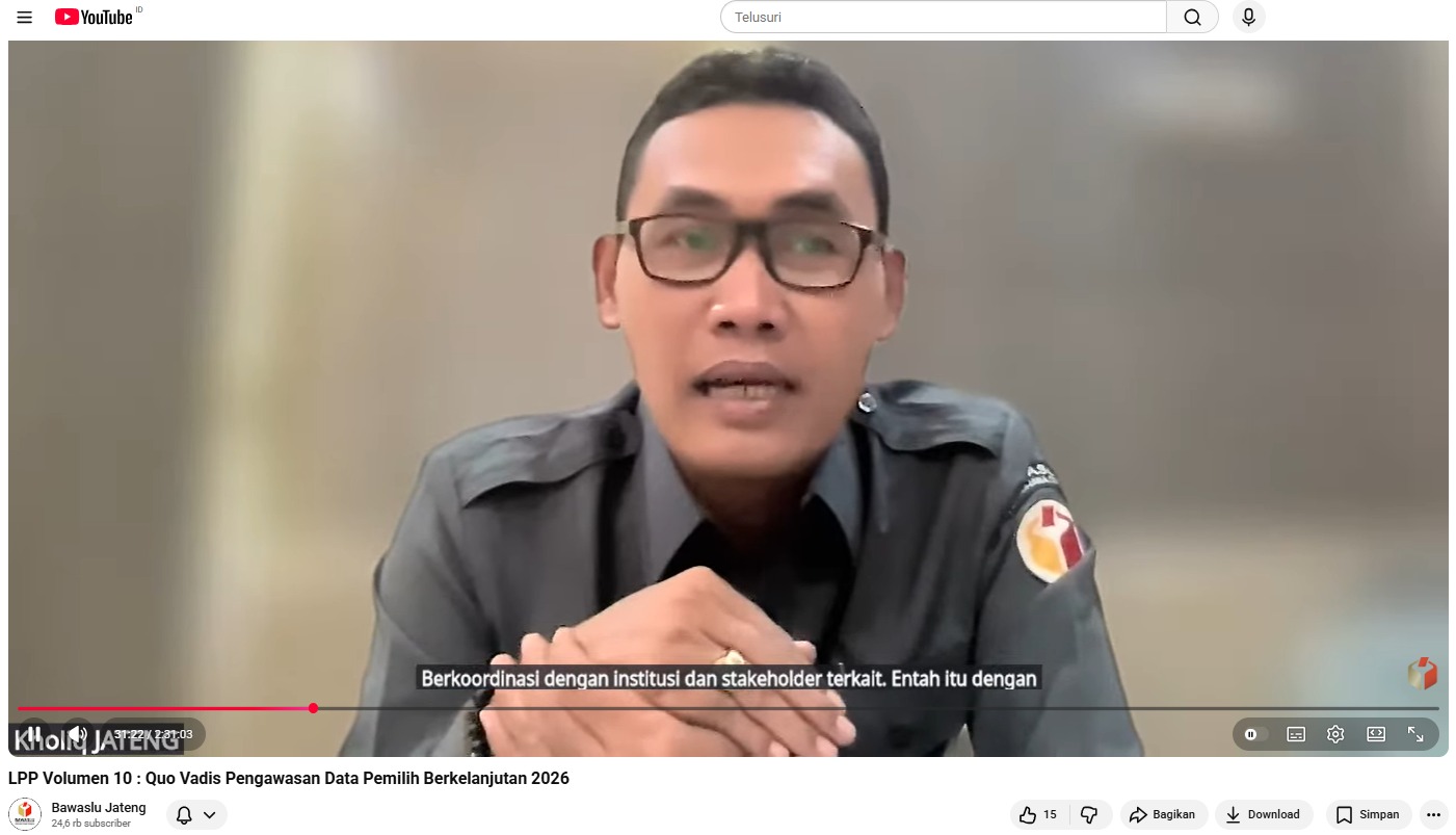 Bawaslu Kebumen Ikuti Literasi Pojok Pengawasan Volume 10