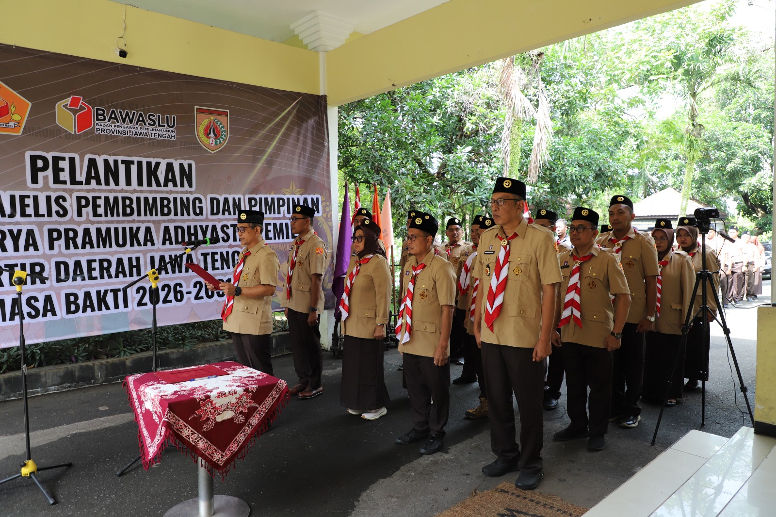 Resmi Dilantik, Pengurus Mabi dan Pimpinan Saka Adhyasta Pemilu 2026-2031 Siap Kawal Demokrasi Jawa Tengah