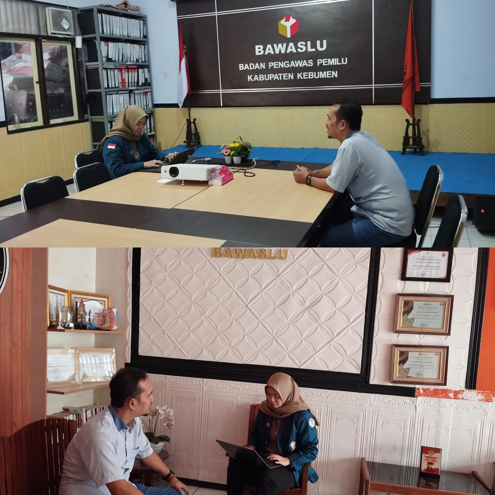 Bawaslu Kebumen Terima Wawancara Penelitian Mahasiswa Undip Semarang