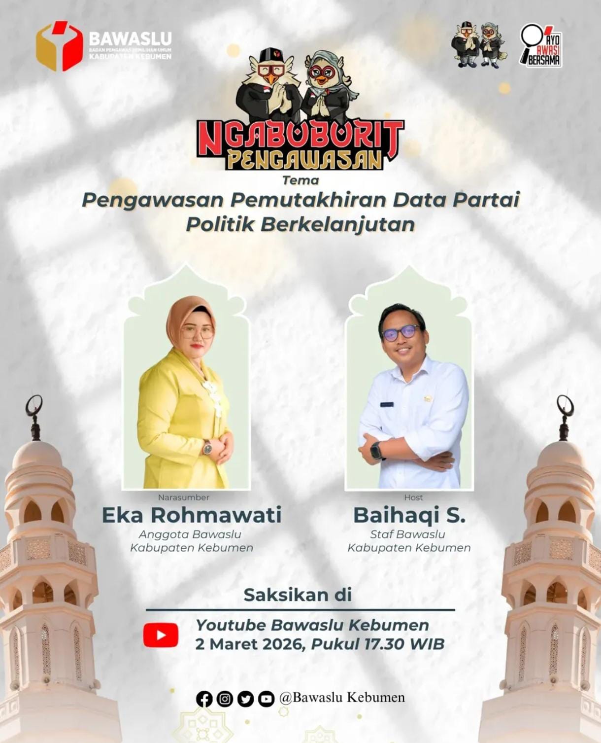 Ngabuburit Edisi 4: Pengawasan Pemutakhiran Data Partai Politik Berkelanjutan