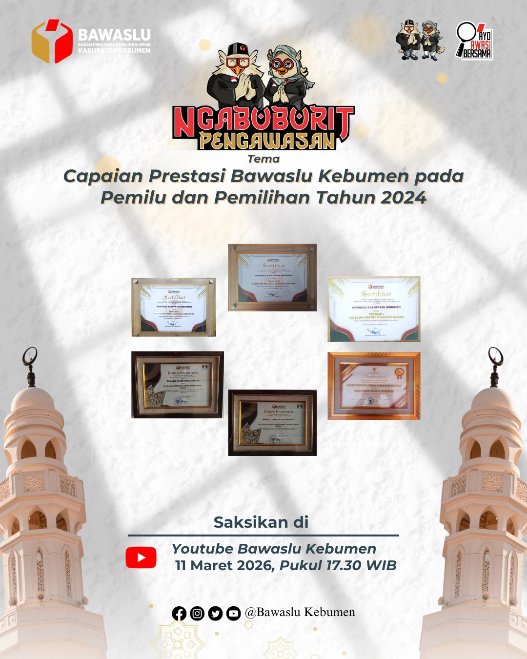 Ngabuburit Edisi 10: Capaian Prestasi Bawaslu Kebumen pada Pemilu dan Pemilihan Tahun 2024
