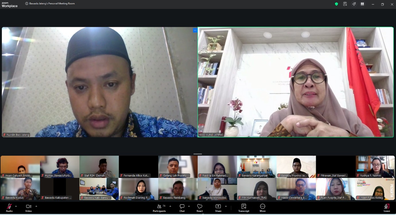 Bawaslu Kebumen Perkuat Pengawasan Melalui Konsolidasi Teknis Bersama Bawaslu Jateng