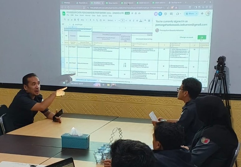 Perkuat Database, Bawaslu Kebumen Tata Data Parmas dan Pencegahan