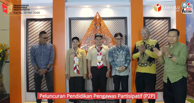 Bawaslu Jateng Luncurkan P2P 2026, Siapkan 1.400 Kader Pengawas Partisipatif
