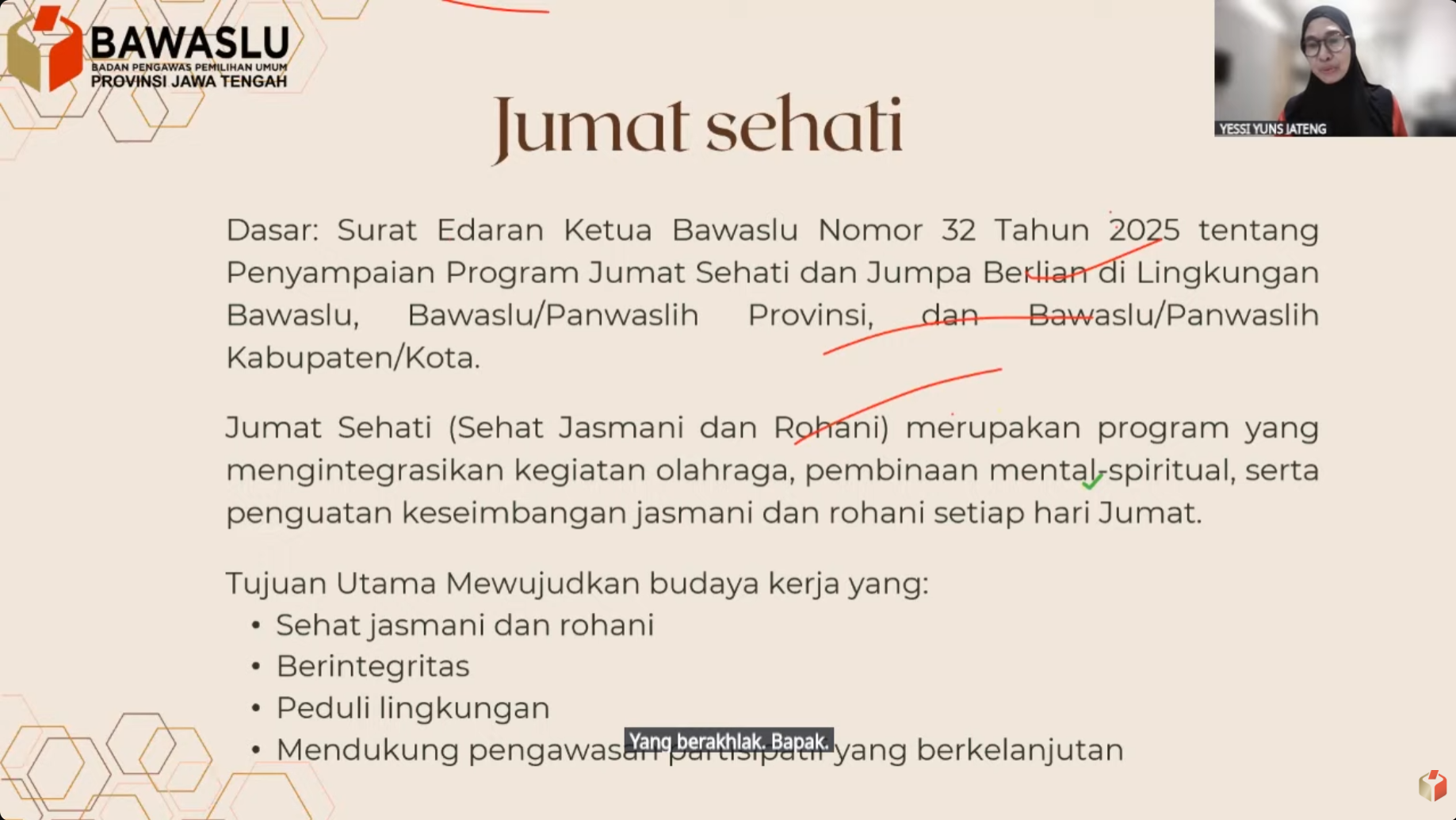 Bawaslu Kebumen Ikuti Jumat Sehati, Perkuat Disiplin dan Produktivitas ASN
