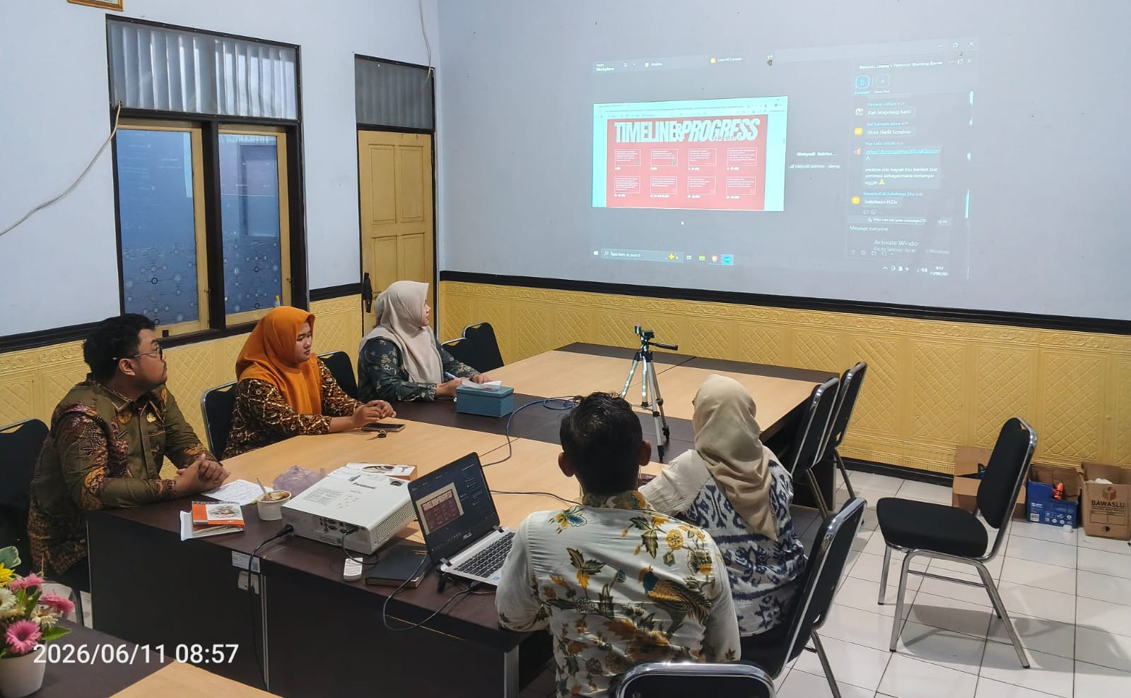 Hadiri Zoom, Bawaslu Kebumen Terima Arahan Pengawasan Data Parpol Berkelanjutan