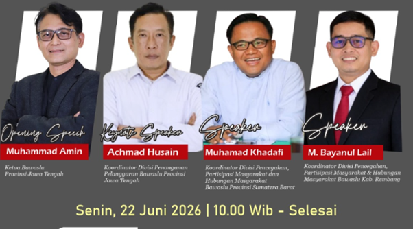 Bawaslu Jawa Tengah dan Sumatera Barat Berbagi Pengalaman Pengawasan Tahapan Kampanye