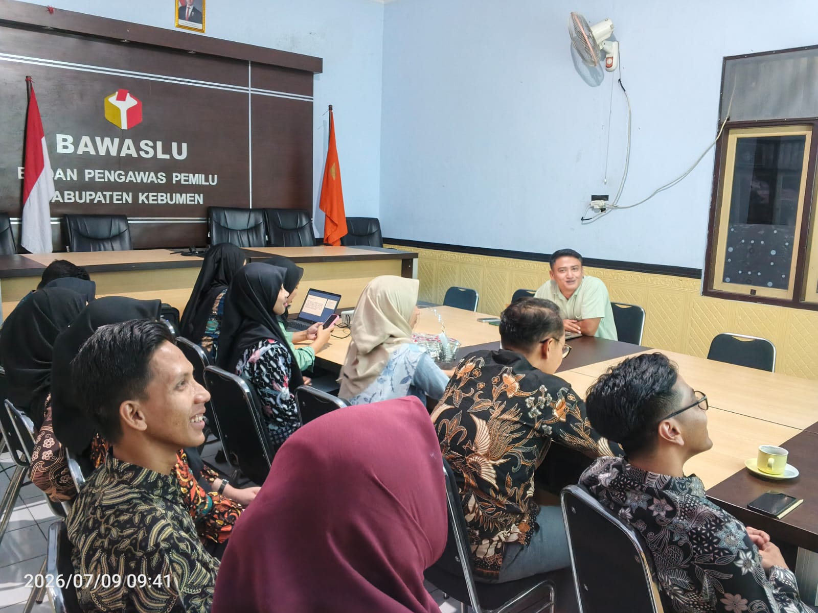 Paparan materi oleh Kordiv SDM, Organisasi,Pendidikan dan Diklat.