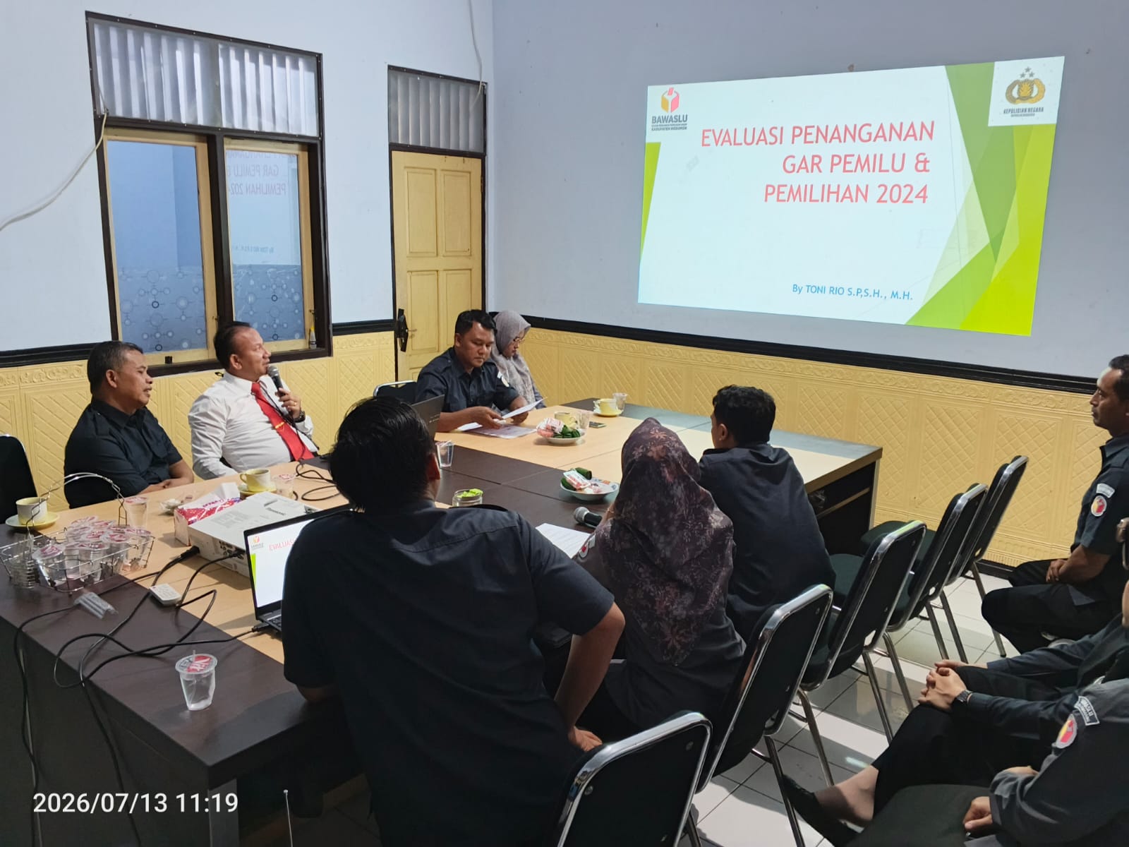Rapat Evaluasi Penanganan Pelanggaran Pemilu dan Pemilihan Tahun 2024