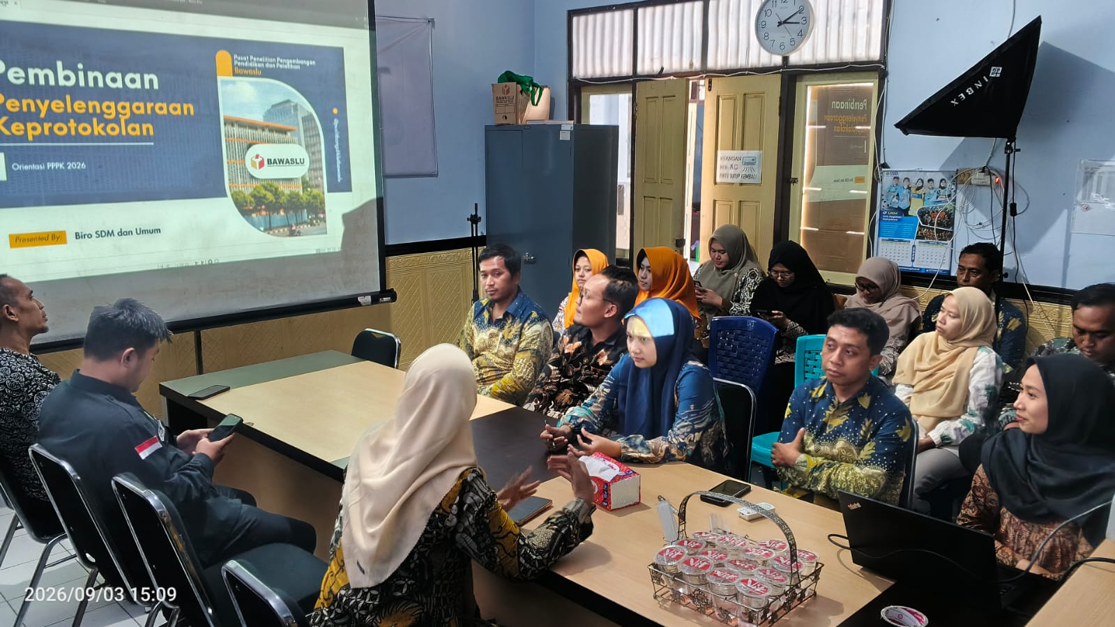 Dokumentasi Rapat Peningkatan Kapasitas SDM Keprotokoleran