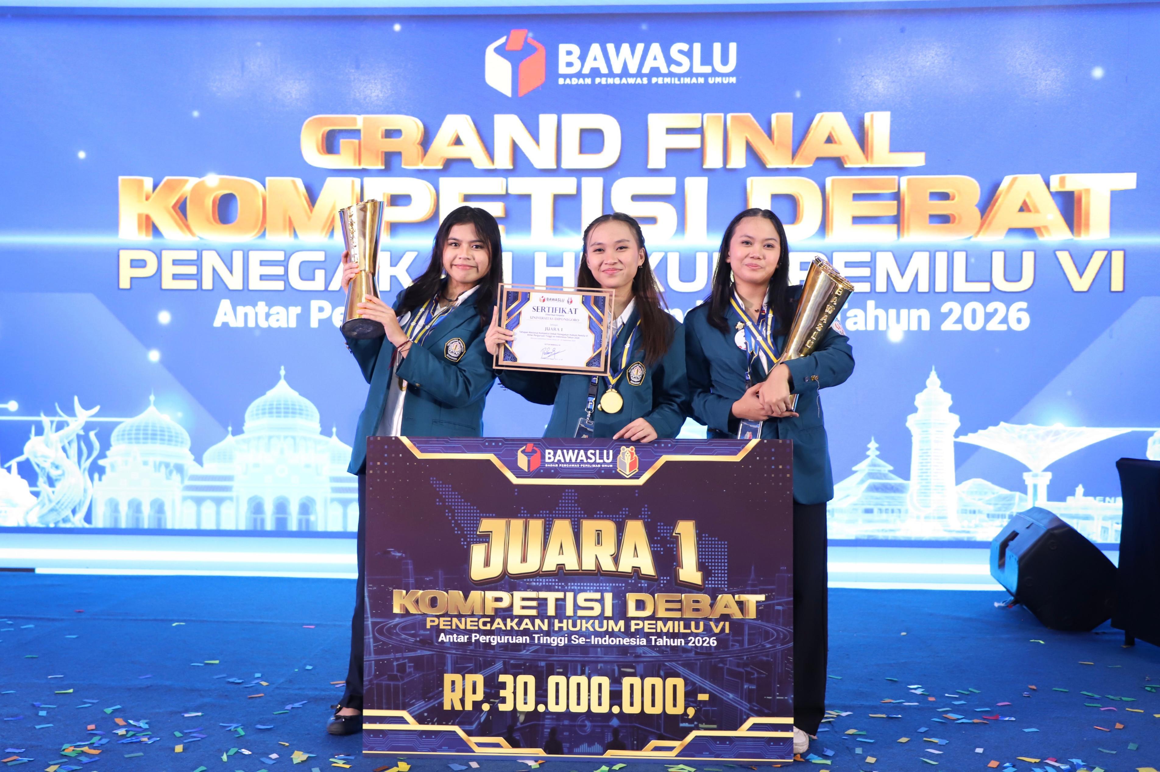 Juara 1 Debat Penegakan Hukum Pemilu 2026