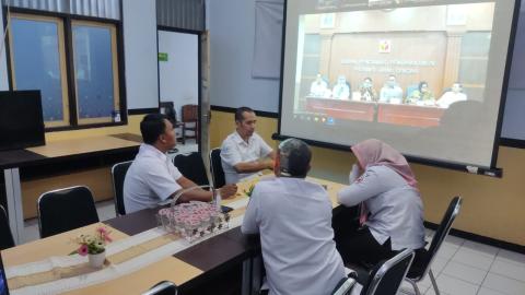 Anggota Bawaslu Kebumen mengikuti Rapat Evaluasi P2P tahun 2026 Provinsi Jawa Tengah Secara Daring 
