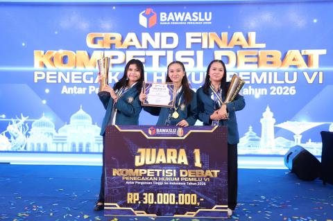 Juara 1 Debat Penegakan Hukum Pemilu 2026