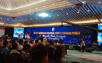 Bawaslu Kebumen Hadiri Rakornas Wujudkan Pemilu Berintegritas