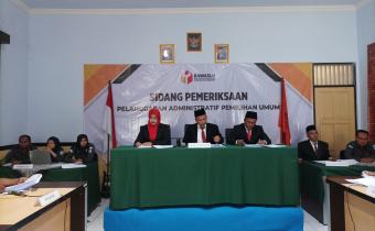 Bawaslu Kebumen Sidangkan Dugaan Pelanggaran Administrasi