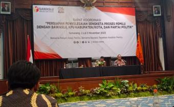 Rakor Persiapan Penyelesaian Sengketa Proses Pemilu