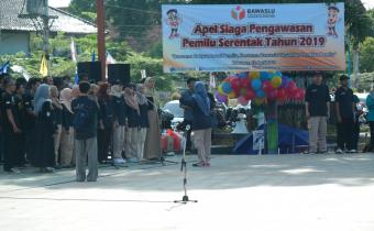 BAWASLU KAB. KEBUMEN GELAR APEL SIAGA PENGAWASAN PEMILU 2019
