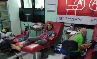 PERINGATI HARI JADI BAWASLU KE-12, BAWASLU KABUPATEN KEBUMEN GELAR AKSI DONOR DARAH