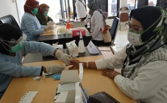 JAJARAN BAWASLU JALANI RAPID-TEST TAHAP KEDUA GUNA  PENCEGAHAN PENYEBARAN COVID-19