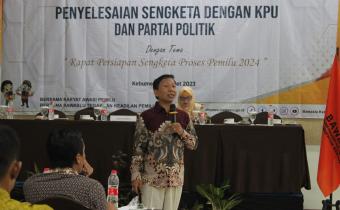 <strong>Samakan Persepsi, Bawaslu Kebumen gelar Rapat Persiapan Penyelesaian Sengketa</strong>