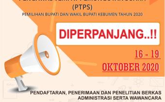 BELUM PENUHI KUOTA, BAWASLU KEBUMEN LAKUKAN PERPANJANGAN PENDAFTARAN PTPS