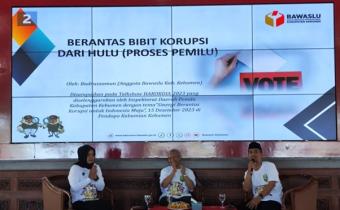 Bawaslu Kebumen Serukan Tolak Politik Uang dalam Peringatan Hakordia 2023