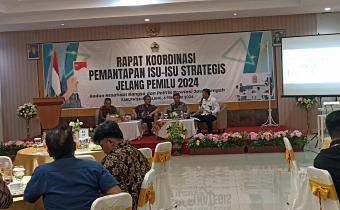 Rapat koordinasi pemantapan isu isu strategis jelang pemilu 2024