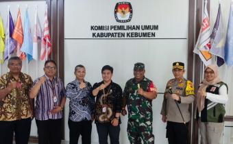 Bawaslu Kabupaten Kebumen menghadiri Undangan Konsolidasi menjelang masa tenang