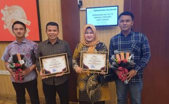 foto dari kiri Nurul Ichwan, Amin Yasir, Eka Rohmawati, Imam Khamdani