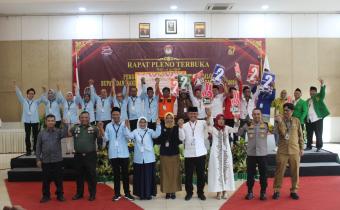 Foto bersama simbolis Pemilihan 2024 Damai