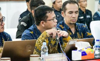 Ketua Bawaslu Kebumen, Amin Yasir saat menyampaikan sorotannya