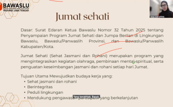 Bawaslu Kebumen Ikuti Jumat Sehati, Perkuat Disiplin dan Produktivitas ASN