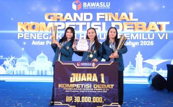 Juara 1 Debat Penegakan Hukum Pemilu 2026